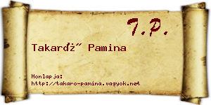Takaró Pamina névjegykártya